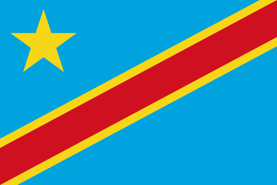bandera de Repblica Democrtica del Congo -  Zaire